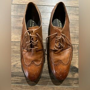 Cole Haan Men's Brown Leather Wingtip Shoes